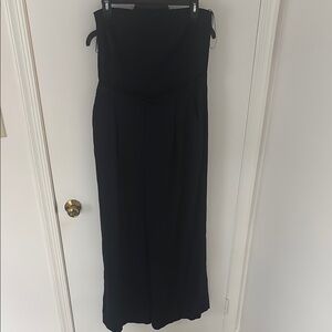 Zara Elegant Navy Strapless Jumpsuit